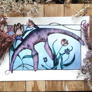 Plesiosaurus & tulipa