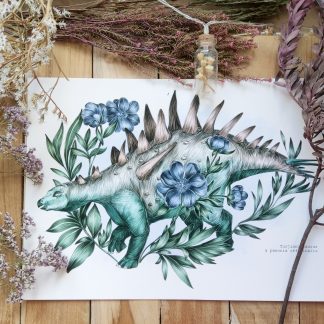 Tuojiangosaurus & paeonia officinalis